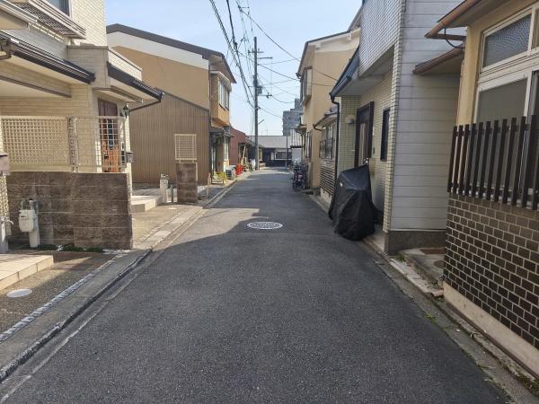 京都市北区紫野十二坊町　建築条件無売土地 現地写真（前面道路含む現地写真）