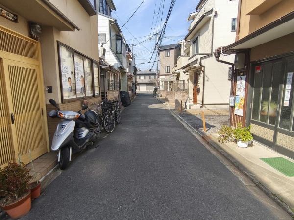 京都市北区紫野十二坊町　建築条件無売土地 現地写真（前面道路含む現地写真）