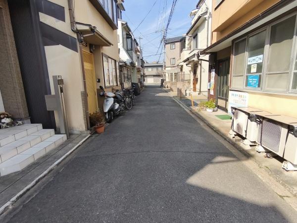 京都市北区紫野十二坊町　建築条件無売土地 現地写真（前面道路含む現地写真）
