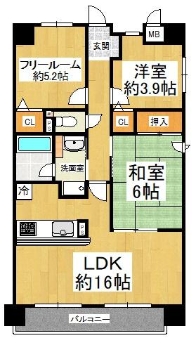 スペリオ平野本町 間取図・土地図
