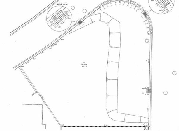 堺市南区赤坂台5丁　売土地 間取図・土地図