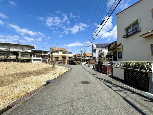 堺市南区赤坂台5丁　売土地 現地写真（前面道路含む現地写真）