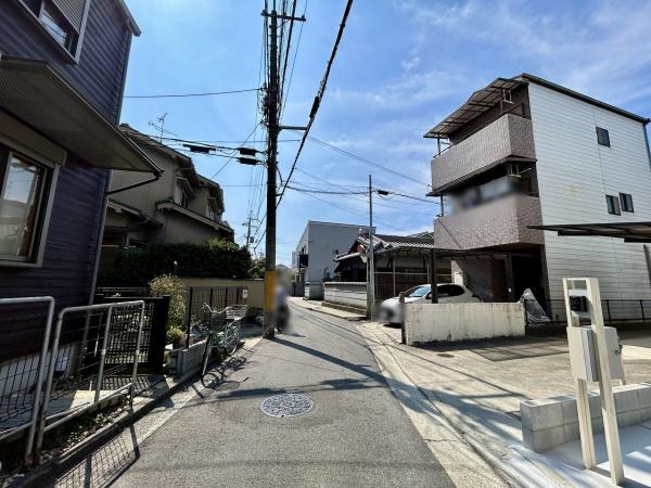 堺市東区野尻町　新築戸建 現地写真（前面道路含む現地写真）