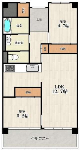 野江センチュリーマンション 間取図・土地図
