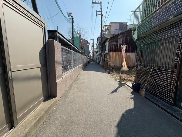 大阪市生野区桃谷4丁目　売土地 現地写真（前面道路含む現地写真）