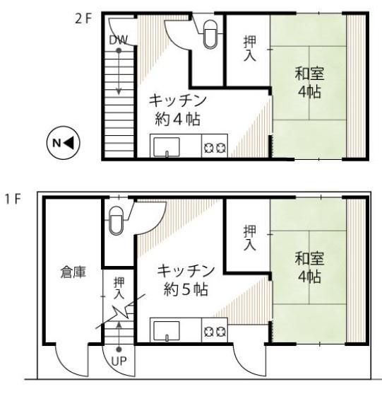 京都市東山区茶屋町　中古戸建 間取図・土地図