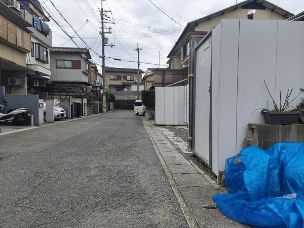 京都市山科区大塚元屋敷町　建築条件無売土地 現地写真（前面道路含む現地写真）