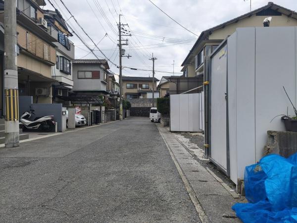 京都市山科区大塚元屋敷町　建築条件無売土地 現地写真（前面道路含む現地写真）