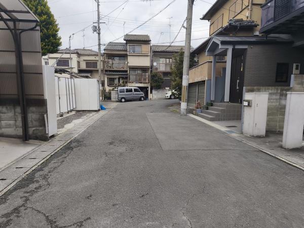 京都市山科区大塚元屋敷町　建築条件無売土地 現地写真（前面道路含む現地写真）