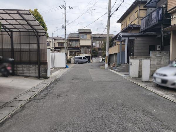 京都市山科区大塚元屋敷町　建築条件無売土地 現地写真（前面道路含む現地写真）