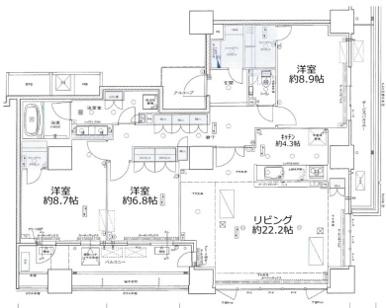 シエリアタワーなんば 間取図・土地図