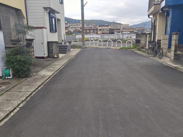 京都市山科区西野山射庭ノ上町　中古戸建 現地写真（前面道路含む現地写真）