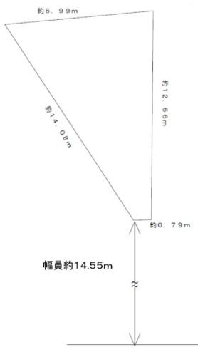 大阪市西区境川1丁目　売土地 間取図・土地図
