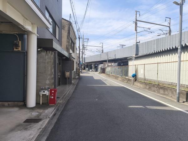 京都市南区八条源町　古家付売土地 現地写真（前面道路含む現地写真）