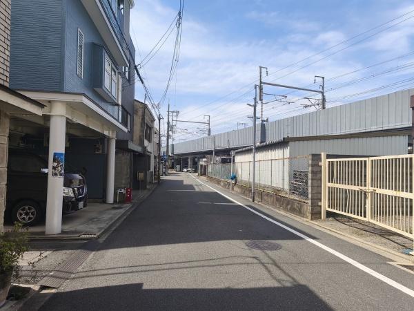 京都市南区八条源町　古家付売土地 現地写真（前面道路含む現地写真）