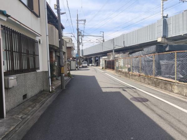 京都市南区八条源町　古家付売土地 現地写真（前面道路含む現地写真）