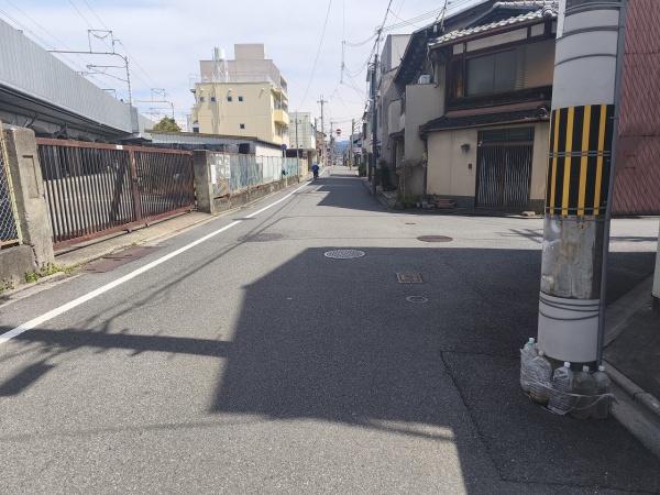 京都市南区八条源町　古家付売土地 現地写真（前面道路含む現地写真）