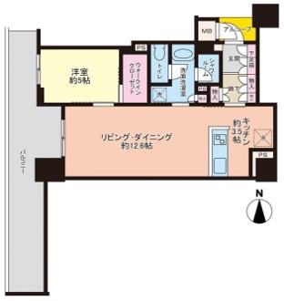 ジオタワー堺筋本町 間取図・土地図
