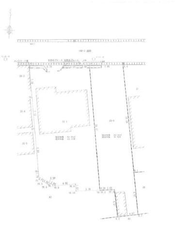 京都市北区上賀茂蝉ケ垣内町　建築条件無売土地 間取図・土地図