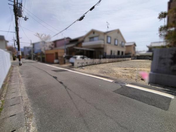 京都市北区上賀茂蝉ケ垣内町　建築条件無売土地 現地写真（前面道路含む現地写真）
