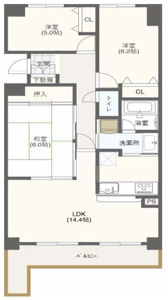 レピア堺湊 間取図・土地図