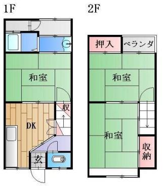 京都市南区東九条松田町　中古戸建 間取図・土地図