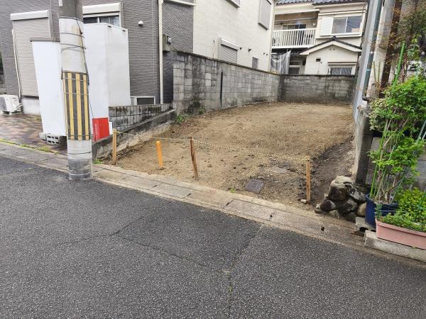 京都市山科区北花山中道町　建築条件無売土地 現地写真