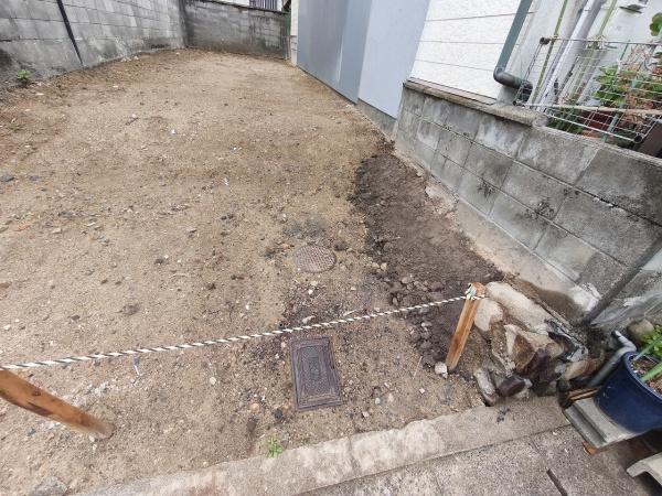 京都市山科区北花山中道町　建築条件無売土地 現地写真
