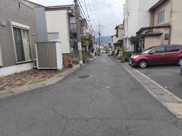 京都市山科区北花山中道町　建築条件無売土地 現地写真（前面道路含む現地写真）