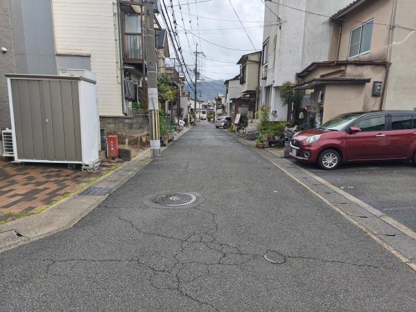 京都市山科区北花山中道町　建築条件無売土地 現地写真（前面道路含む現地写真）