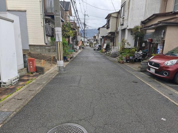 京都市山科区北花山中道町　建築条件無売土地 現地写真（前面道路含む現地写真）