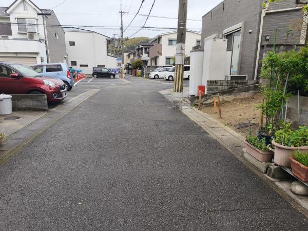 京都市山科区北花山中道町　建築条件無売土地 現地写真（前面道路含む現地写真）