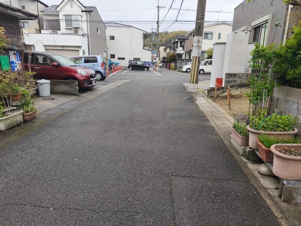 京都市山科区北花山中道町　建築条件無売土地 現地写真（前面道路含む現地写真）