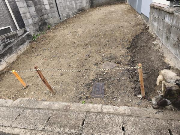 京都市山科区北花山中道町　建築条件無売土地 現地写真