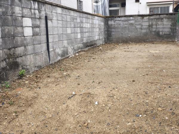 京都市山科区北花山中道町　建築条件無売土地 現地写真