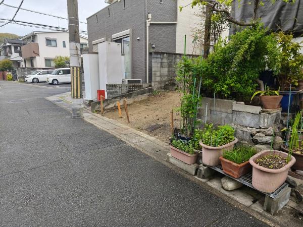 京都市山科区北花山中道町　建築条件無売土地 現地写真