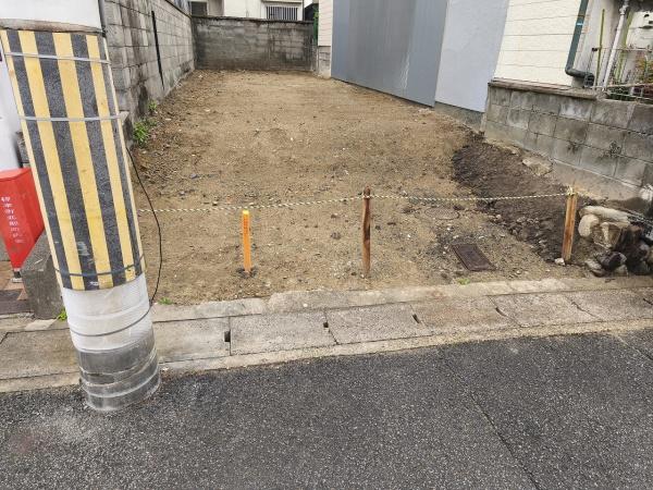 京都市山科区北花山中道町　建築条件無売土地 現地写真