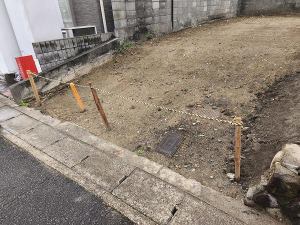 京都市山科区北花山中道町　建築条件無売土地 現地写真
