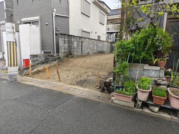 京都市山科区北花山中道町　建築条件無売土地 現地写真