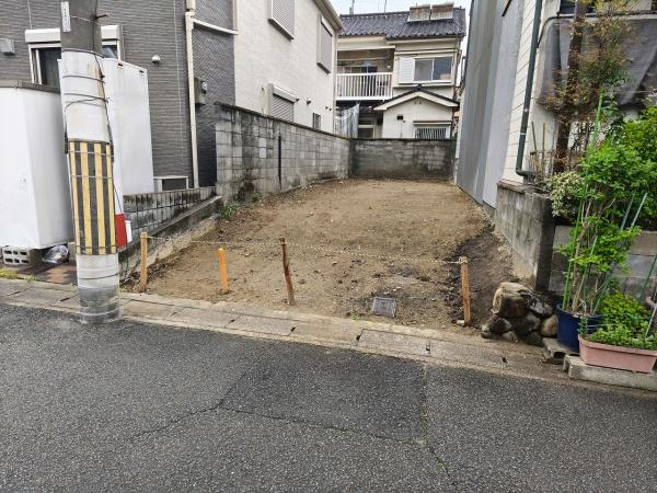 京都市山科区北花山中道町　建築条件無売土地 現地写真
