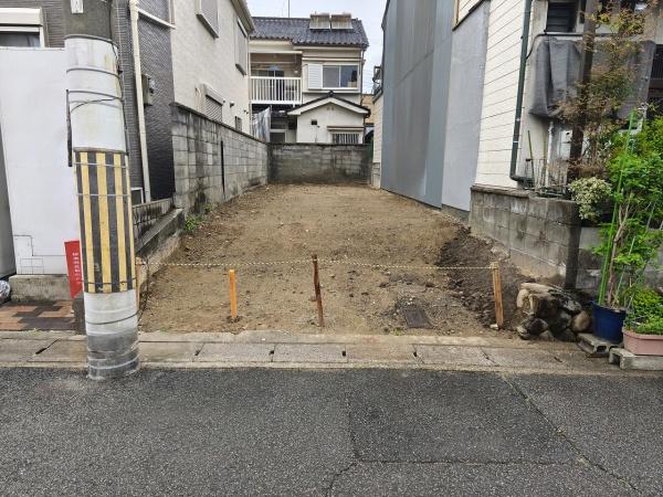 京都市山科区北花山中道町　建築条件無売土地 現地写真