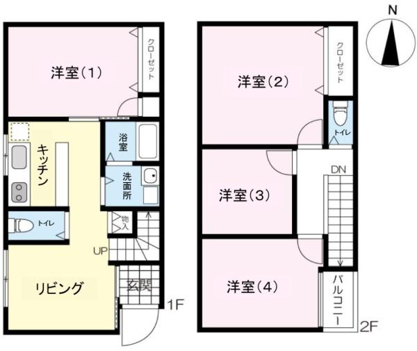 大阪市生野区生野東3丁目　中古戸建 間取図・土地図