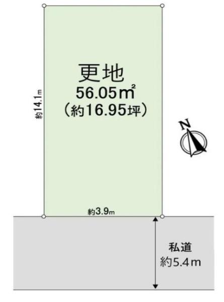 大阪市大正区泉尾4丁目　売土地 間取図・土地図