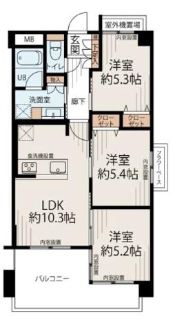 ドムール加美西公園 間取図・土地図