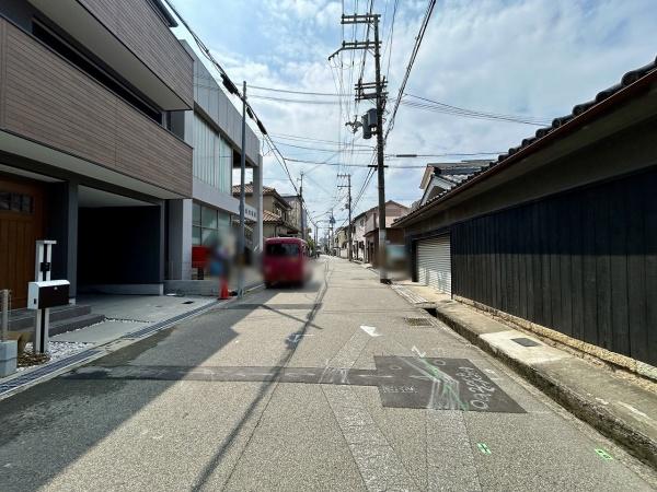 堺市北区長曽根町1号棟　新築戸建 現地写真（前面道路含む現地写真）