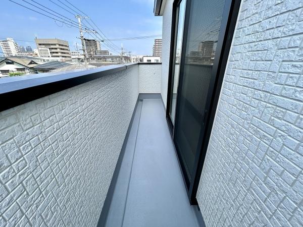 堺市北区長曽根町1号棟　新築戸建 現地写真（バルコニー）