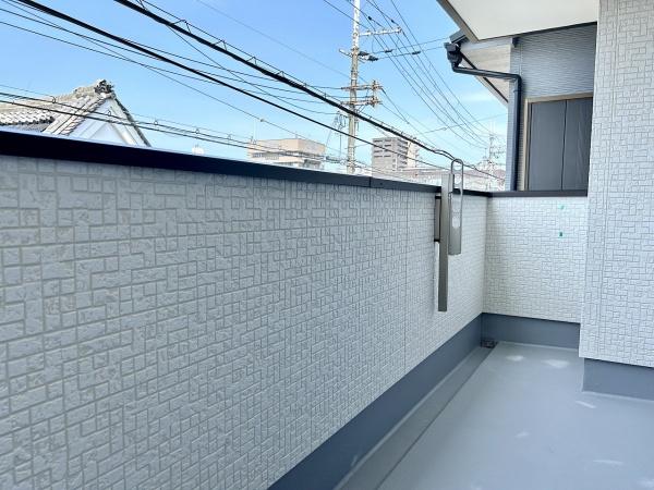 堺市北区長曽根町1号棟　新築戸建 現地写真（バルコニー）