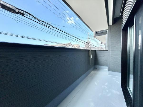 堺市北区長曽根町2号棟　新築戸建 現地写真（バルコニー）