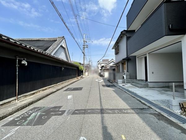 堺市北区長曽根町2号棟　新築戸建 現地写真（前面道路含む現地写真）
