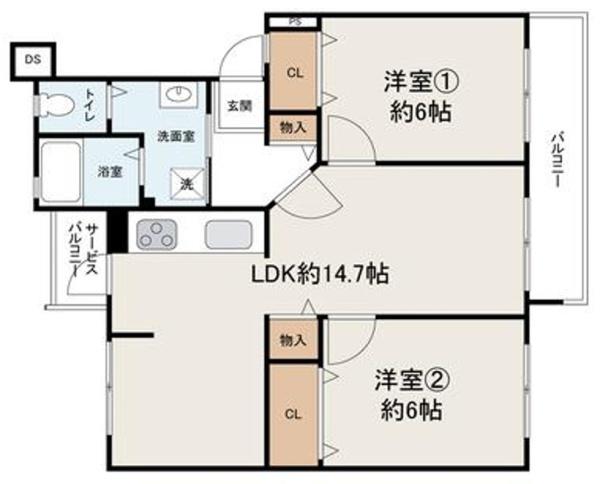 泉北茶山台第一次住宅九号棟 間取図・土地図